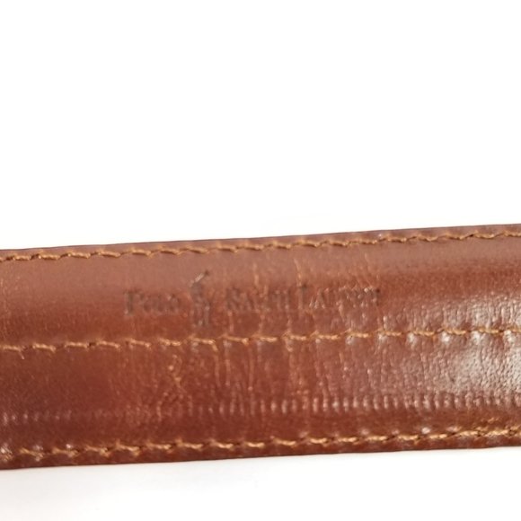 Polo Ralph Lauren cognac alligator belt - Picture 7 of 8
